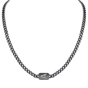 Stainless Steel Initial Necklace Cuban Chain Personalized Gift